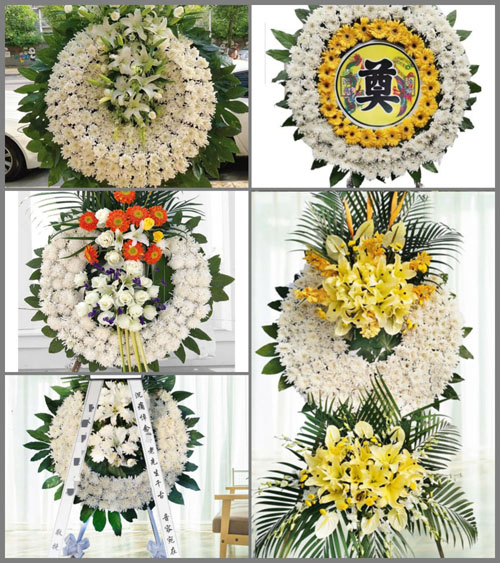 湖北襄阳市枣阳市刘升镇油坊村花圈速递